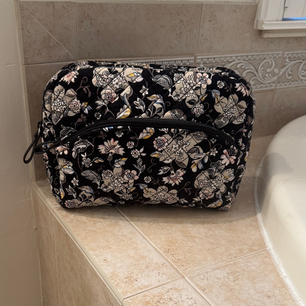 Vera Bradley Floral Black Women's Cosmetic Bag